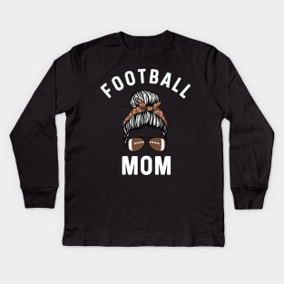 Football mom Kids Long Sleeve T-Shirt